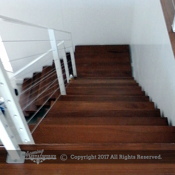 Custom stairs with railing