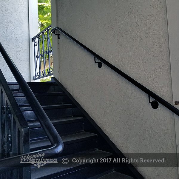 Custom curved railing